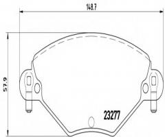 Brembo p61071 klocki hamulcowe citroen c5 2,0-2,0hdi 01 -, citroËn c5 i (dc_)