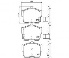 Brembo p56029 klocki hamulcowe nissan almera 95-99 tył, infiniti g20