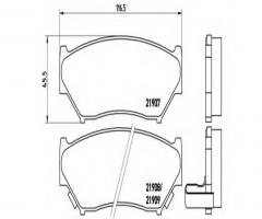 Brembo p79008 klocki hamulcowe suzuki vitara 94-05, suzuki grand vitara i (ft, gt)