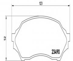 Brembo p49027 klocki hamulcowe mazda 323 98-03, mazda 323 s vi (bj)