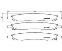 Brembo p78009 klocki hamulcowe subaru impreza 96-00, subaru impreza sedan (gc)