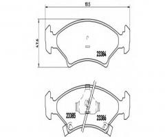 Brembo p30009 klocki hamulcowe kia shuma 98-01, kia sephia sedan (fa)