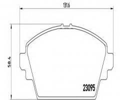 Brembo p56044 klocki hamulcowe nissan almera tino 00 -, nissan almera tino (v10)