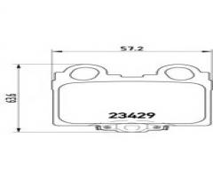 Brembo p83045 klocki hamulcowe lexus gs300 97-05 tył, lexus gs (uzs161, jzs160)