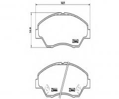 Brembo p30015 klocki hamulcowe kia sportage 99-03, kia retona (ce)