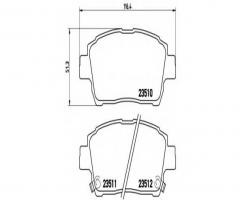 Brembo p83051 klocki hamulcowe toyota yaris 99-(+abs), toyota yaris (scp1_, nlp1_, ncp1_)