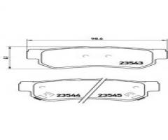 Brembo p30014 klocki hamulcowe hyundai trajet 00-tył, hyundai sonata iv (ef)