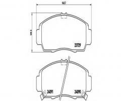 Brembo p28034 klocki hamulcowe honda fr-v 05 -, honda stream (rn)