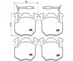 Brembo p68010 klocki hamulcowe peugeot/renault clio,r5-r21, citroËn saxo (s0, s1), dallas fun