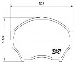 Brembo p54028 klocki hamulcowe mitsubishi pajero pinin 99 -, mitsubishi pajero pinin (h6_w, h7_w)