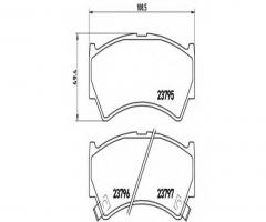 Brembo p79013 klocki hamulcowe suzuki baleno 99 -, suzuki baleno hatchback (eg)