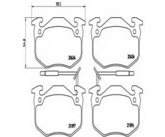 Brembo p68015 klocki hamulcowe renault 5 85-95 z czujnikiem, renault super 5 (b/c40_)