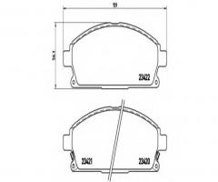 Brembo p56040 klocki hamulcowe nissan x-trail 01 -, infiniti qx4, nissan pathfinder (r50)