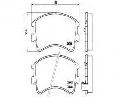 Brembo p49032 klocki hamulcowe przód mazda 6 gg gy 1.8 2.0 2.3, mazda 6 hatchback (gg)