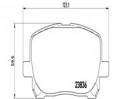 Brembo p83061 klocki hamulcowe toyota avensis verso 01 -, toyota avensis verso (_clm2_, _acm2_)