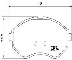 Brembo p24048 klocki hamulcowe daewoo kalos 02 -, chevrolet aveo sedan (t250, t255)