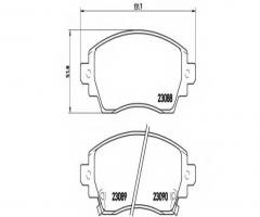 Brembo p83042 klocki hamulcowe toyota corolla 97-02, toyota corolla wagon (__e11_)