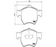 Brembo p11013 klocki hamulcowe chrysler voyager 01 -, chrysler voyager iii (gs)