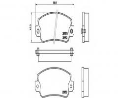 Brembo p23013 klocki hamulcowe fiat uno, tipo, autobianchi y10, fiat panda (141a_), lancia y10 (156)