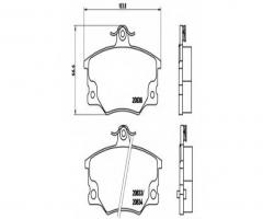 Brembo p23017 klocki hamulcowe fiat tipo, tempra, alfa romeo 155 (167), autobianchi y10