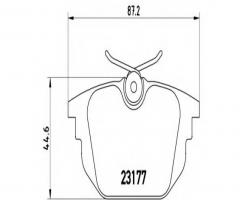 Brembo p23026 klocki hamulcowe fiat marea, tipo tył, alfa romeo 33 (905), fiat tipo (160)