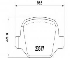 Brembo p23065 klocki hamulcowe lancia lybra 99-tył, alfa romeo 156 (932), fiat linea (323)