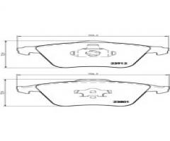 Brembo p24057 klocki hamulcowe volvo s40 ii, v50 04 -, ford focus ii (da_), mazda 3 (bk)