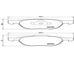 Brembo p24061 klocki hamulcowe ford focus ii 04 -, ford c-max ii, mazda 5 (cw), volvo c30