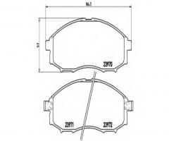 Brembo p56049 klocki hamulcowe nissan pick up 01-07 z czujnikiem, nissan np300