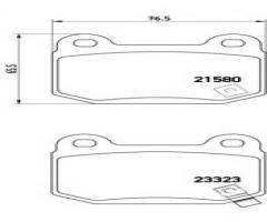 Brembo p56048 klocki hamulcowe subaru impreza 01-2,0 wrx sti tył, mitsubishi lancer vi (cj-cp_)