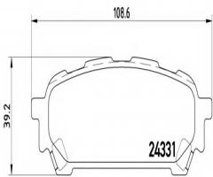 Brembo p78014 klocki hamulcowe subaru impreza 02-tył, subaru impreza sedan (gd, gg)