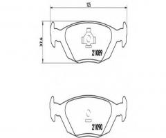 Brembo p71003 klocki hamulcowe saab 9000 84-98 tył, saab 900 i combi coupe, volvo 480 e