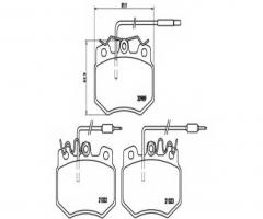 Brembo p61031 klocki hamulcowe citroen c15-96, citroËn visa, dallas fun, peugeot 205 i (741a/c)