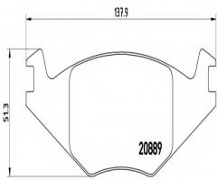 Brembo p85019 klocki hamulcowe vw golf ii 83-92 1,0-1,6d, seat cordoba (6k1, 6k2), vw polo (86c, 80)