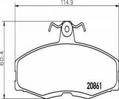 Brembo p24013 klocki hamulcowe skoda favorit, felicia, ford sierra hatchback (gbc)