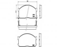 Brembo p49010 klocki hamulcowe mazda e2000,e2200 86-99, ford econovan (kba, kca)