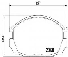 Brembo p56020 klocki hamulcowe nissan patrol gr 88-97 tył, nissan patrol gr i (y60, gr)