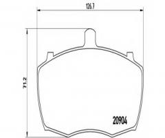 Brembo p52012 klocki hamulcowe ldv 200,400 89-96