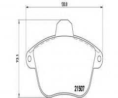 Brembo p61048 klocki hamulcowe peugeot 605 91-00, peugeot 605 (6b)