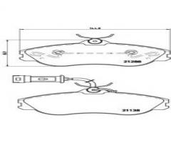 Brembo p85018 klocki hamulcowe audi 100,200-90, audi 100 (44, 44q, c3)