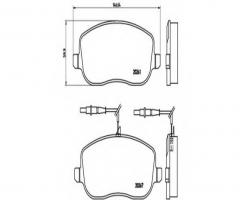 Brembo p23090 klocki hamulcowe fiat ulysse 02-z czujnikiem, citroËn jumpy (u6u)