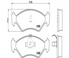 Brembo p24028 klocki hamulcowe ford fiesta 89-00, ford fiesta nadwozie pełne (j5_, j3_)