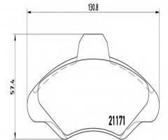 Brembo p24029 klocki hamulcowe ford escort, orion 90-00, ford escort v (gal)