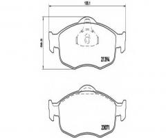 Brembo p24037 klocki hamulcowe ford mondeo 93-00, ford scorpio i (gae, gge)