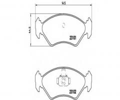 Brembo p24044 klocki hamulcowe ford fiesta, ka 89 -, ford fiesta iii (gfj)