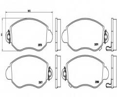 Brembo p24052 klocki hamulcowe ford transit 00 -