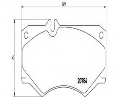 Brembo p50003 klocki hamulcowe mercedes, 207-310, mahindra cj 3 wagon, mercedes-benz klasa g (w460)