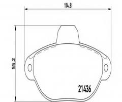 Brembo p23060 klocki hamulcowe fiat punto z czujnikiem, fiat punto (176), ford ka (ru8)