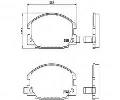 Brembo p59015 klocki hamulcowe opel frontera a 91-95, isuzu trooper (ubs), opel frontera a (5_mwl4)