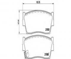 Brembo p79006 klocki hamulcowe suzuki vitara 88-98, suzuki vitara cabrio (et, ta)